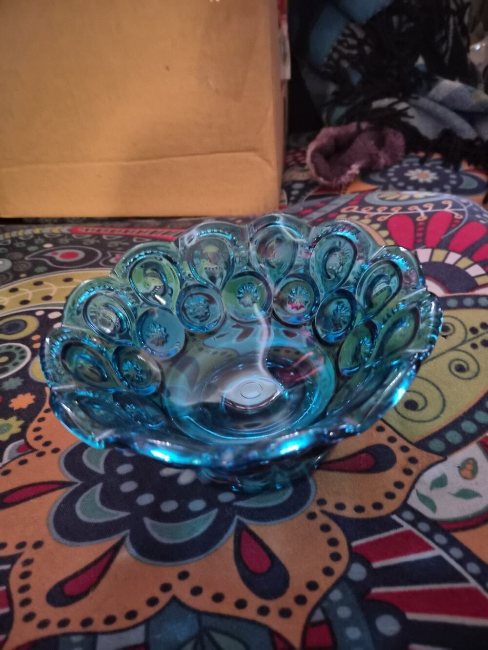 LE Smith Moon & Star Scalloped Edge Compote